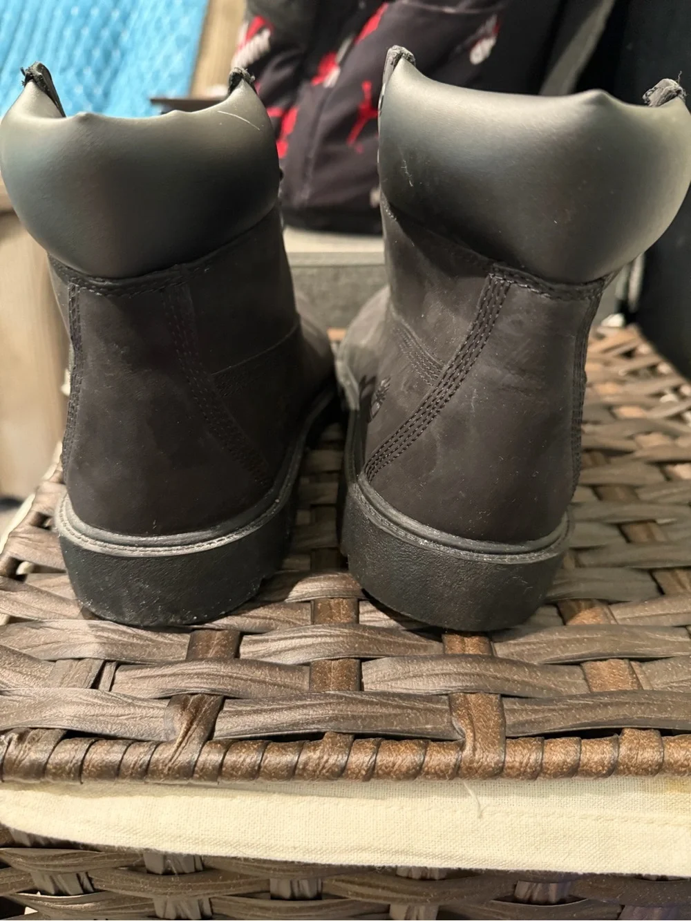 Timberland Black Nubuck Waterproof Kids Size 7